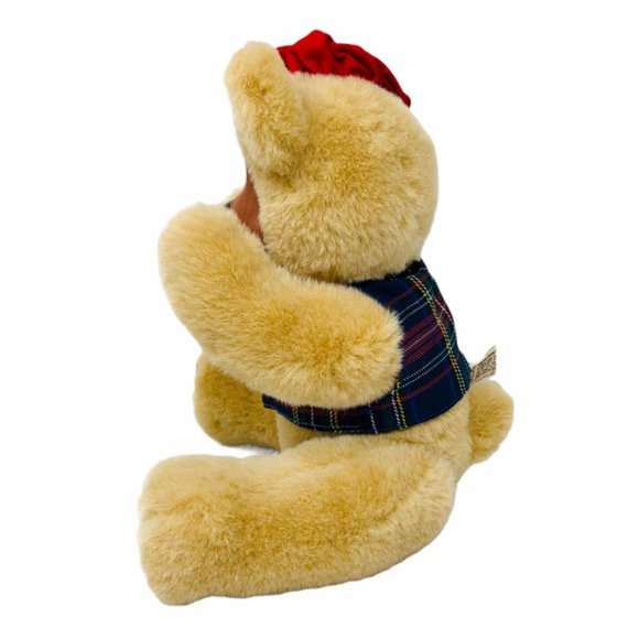 Vintage Raikes Papa Bear Wooden Face Plush Applause Moveable Arms and Legs - Picture 3 of 8